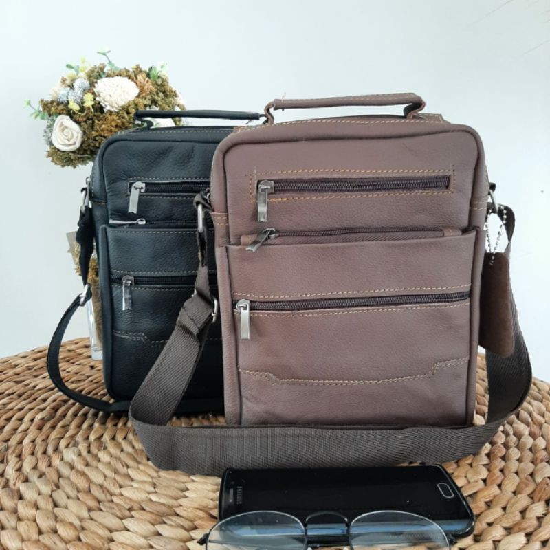 TAS PRIA KULIT ASLI TAS TANGGUNG SLETING 5/TAS PRIA/TAS PRIA KULIT/TAS KULIT PRIA/TAS SELEMPANG KULI