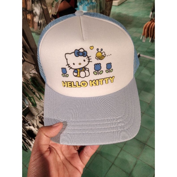 TOPI RUBI ORIGINAL ORIGINAL HELLO KITTY BLUE