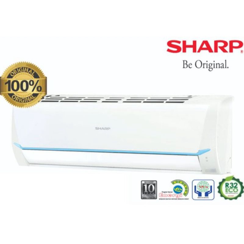 AC SHARP 11/2 PK AH-A12SAY STANDART THAILAND R32 + INSTALASI &amp; MATERIAL