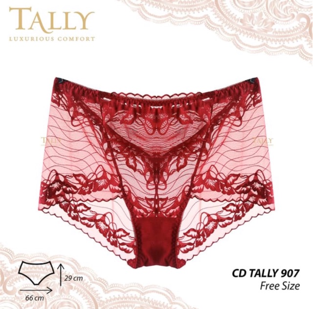 CD | Celana Dalam Lace Bigsize Brukat TALLY 709 bahan Halus dan Transparan