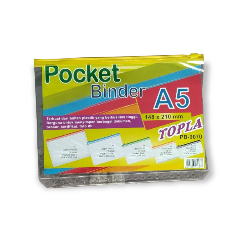 

POCKET BINDER Ukuran A5 lubang 20