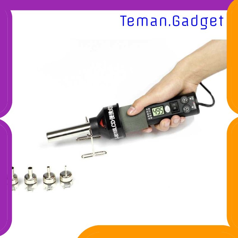 TG-DE115 Gongjue Heat Gun Elektronik + Display 8018LCD 220V 450W - GJ-8018LCD