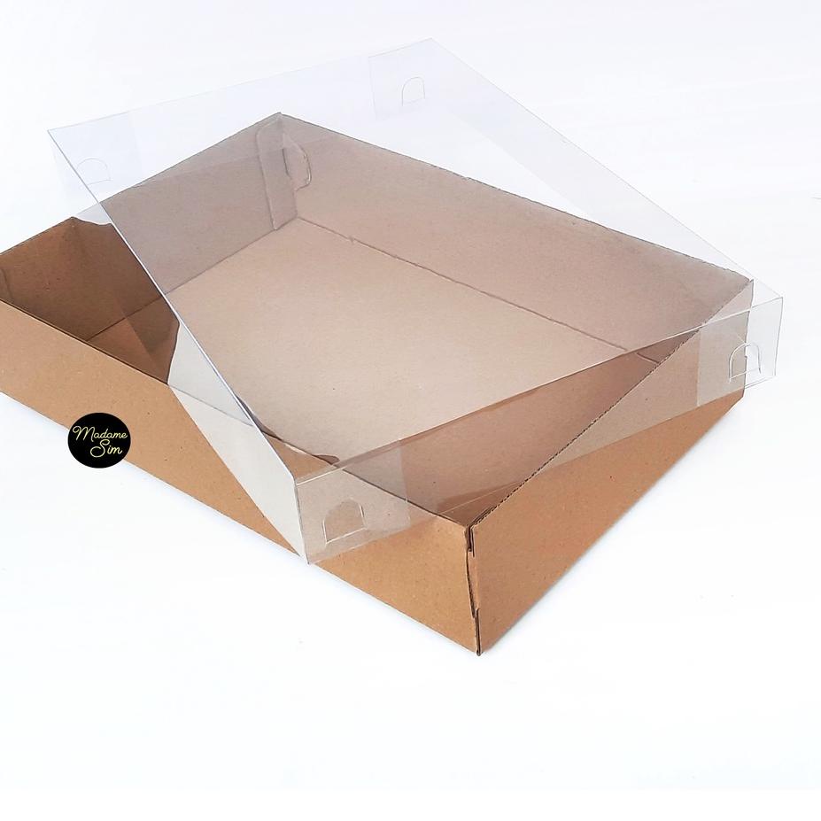 

BOX MIKA - DUS KUE - KOTAK - KARDUS 31 x 21 x 7 CM ISI 10 PCS ダ