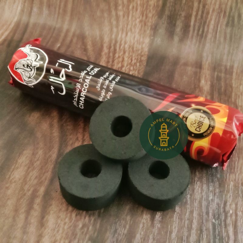 Arang Magic Al Rahal Arang Mercon Langsung Nyala 1 Roll 10 Pcs 35 MM