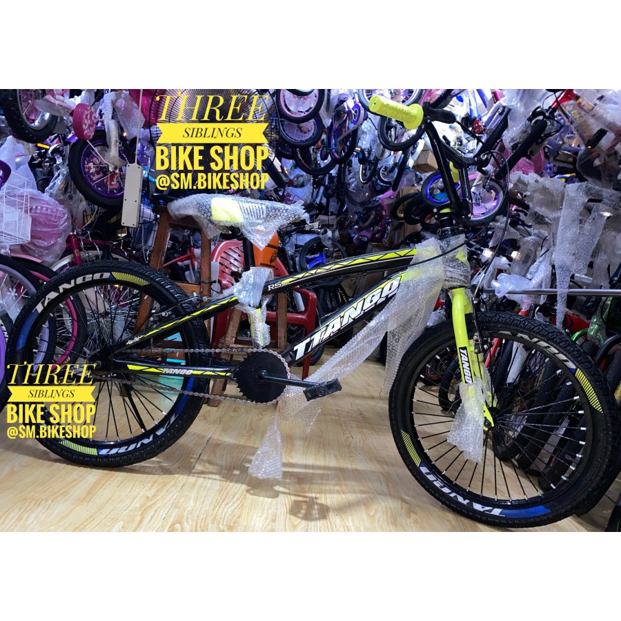 SEPEDA BMX TANGO 20 INCH BLACK YELLOW