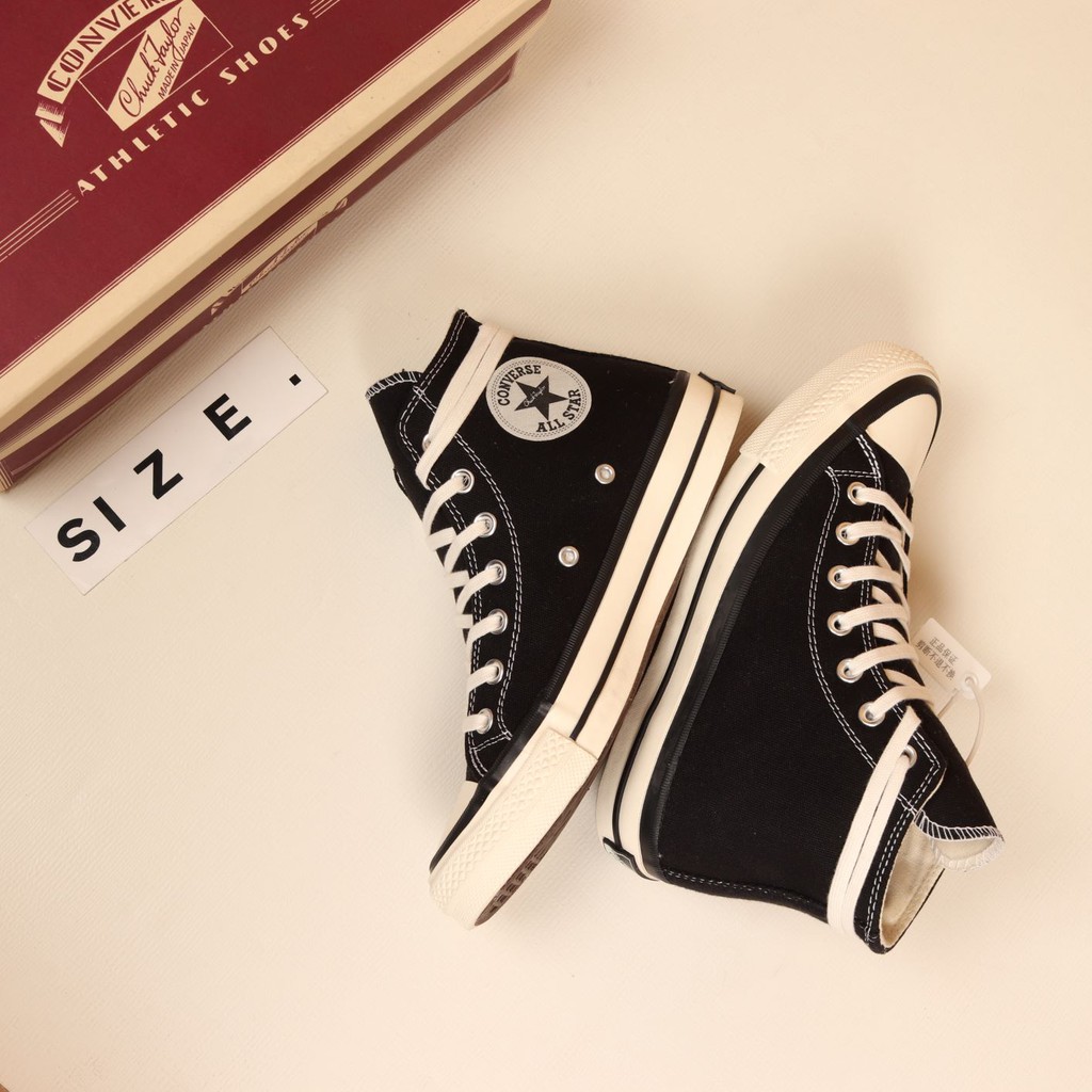 Sepatu Converse All Star JVTG 50s Japan Hi Black White