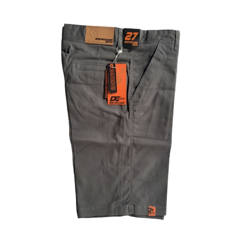 CELANA PENDEK CHINO | DISTRO |SURFING | JUMBO | PRIA BAHAN KATUN-Abu