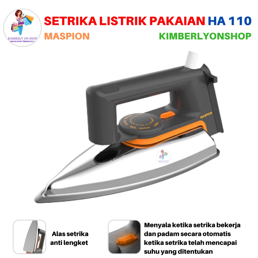 Setrika Listrik Gosokan Maspion HA 110