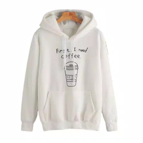 Fairy.Stories Sweater Hoodie Wanita  I NEED COFFEE-2
