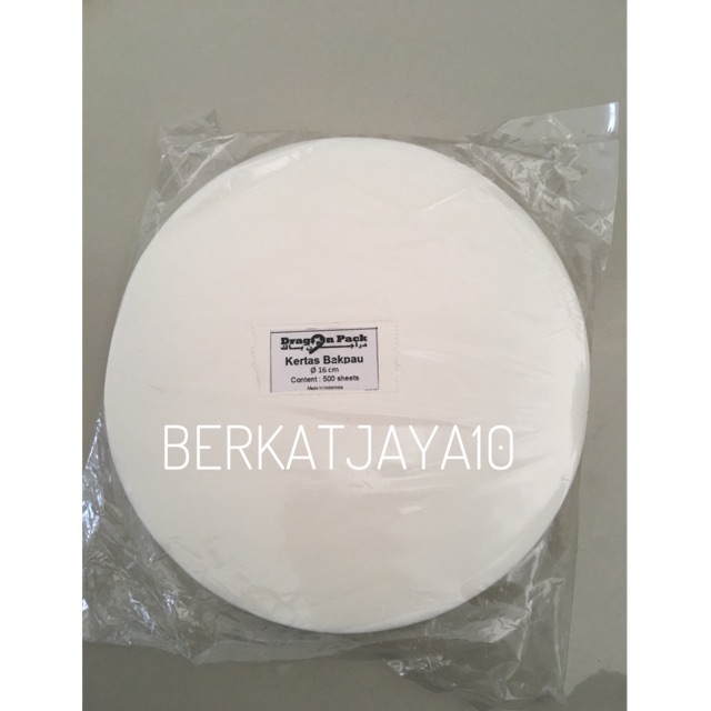 Siliconized Kertas Bakpao diameter 16cm Alas Bakpau Roti Dimsum isi 500 lembar