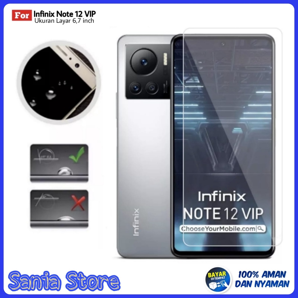 Tempered Glass INFINIX NOTE 12 VIP Bening Screen Protector Handphone