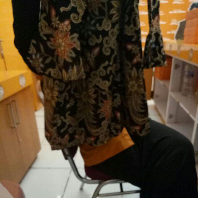 Cardigan Batik Wanita Rianty Vega - Black