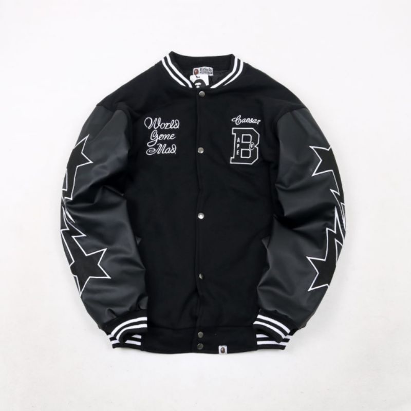 (COD) JACKET VARSITY BAPE AUTHENTIC JACKET - Varsity Jacket - Jaket Varsity
