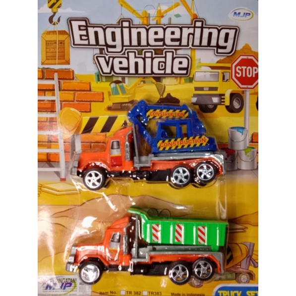 Mainan engineering vehicle  2 mobil