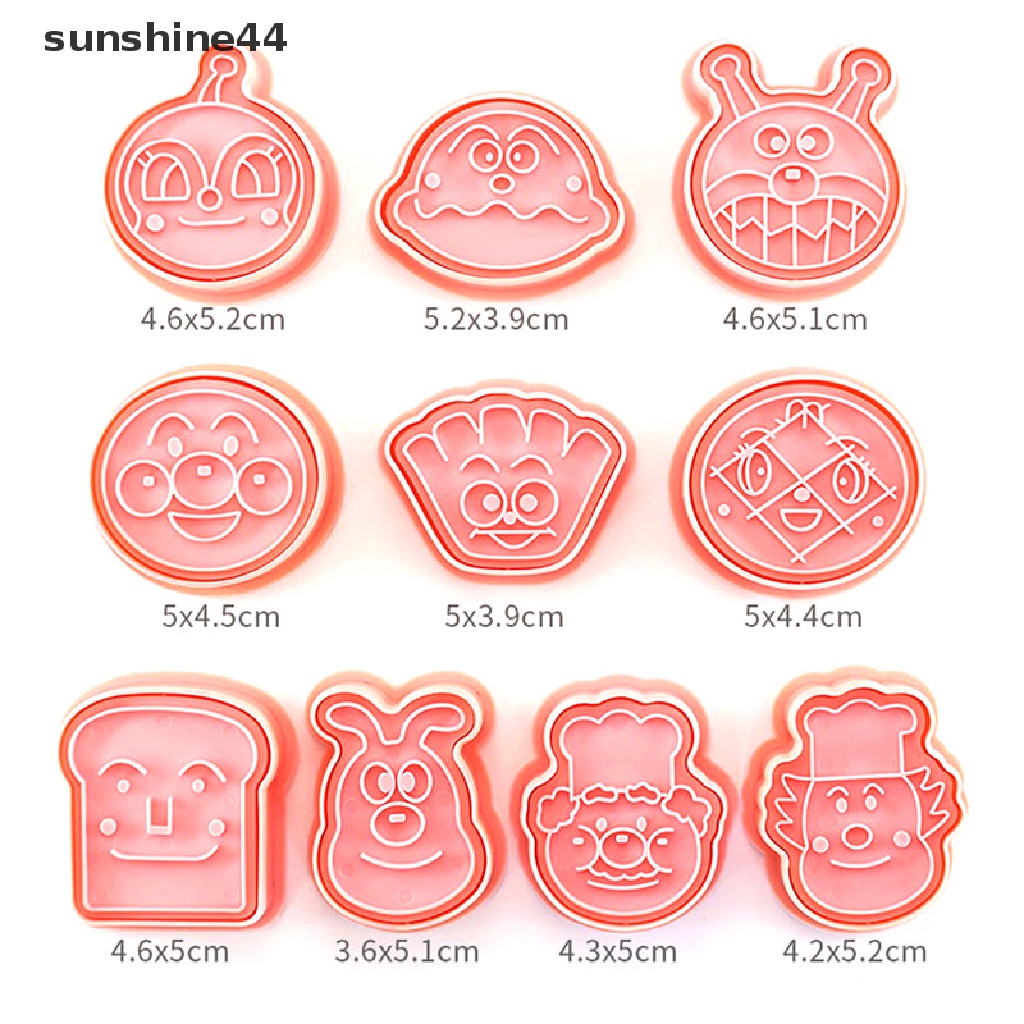 Sunshine 10Pcs Cetakan Pemotong Kue / Cookies Bentuk Kerajaan Run Kingdom