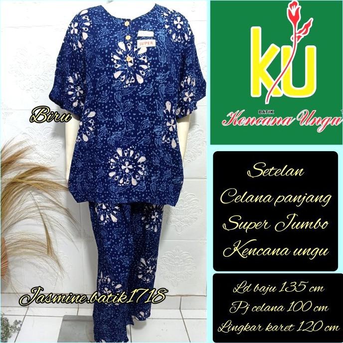 Setelan Jumbo Celana Panjang Kencana Ungu Kuc