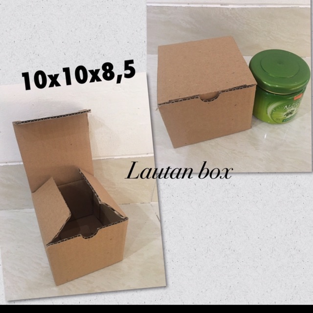 Dus 10x10x8,5 die cut mug gelas kue  box murah-1