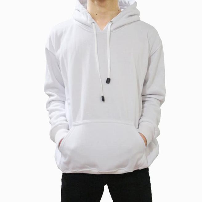 0Uiv Jaket Sweater Polos Hoodie Jumper Putih Polos C2Xl