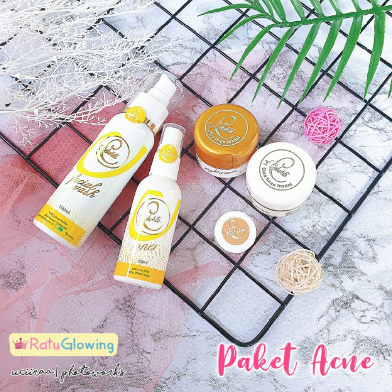 Dj - bebwhiteC GLOW BPOM / ACNE series cream flek hitam jerawat berminyak glow krim jerawat