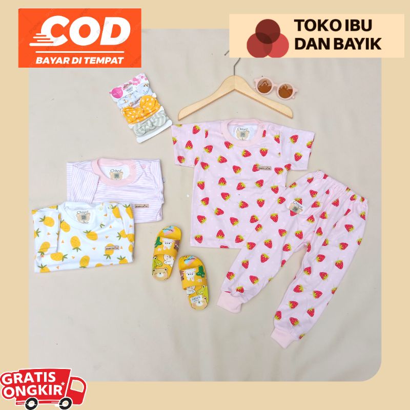 SETELAN ANAK CHIYO BABY WEAR/PANJANG/PENDEK/Baju pdk clana pjg/setelan anak harian