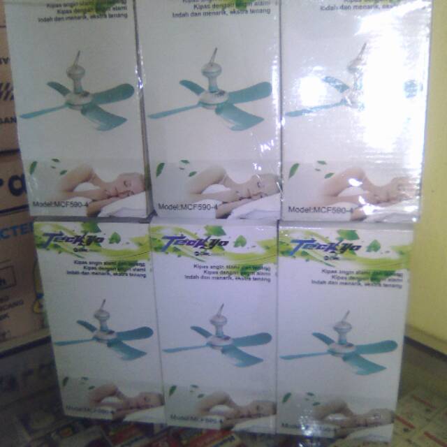Kipas angin gantung teckyo MCF590 12 watt 4 baling
