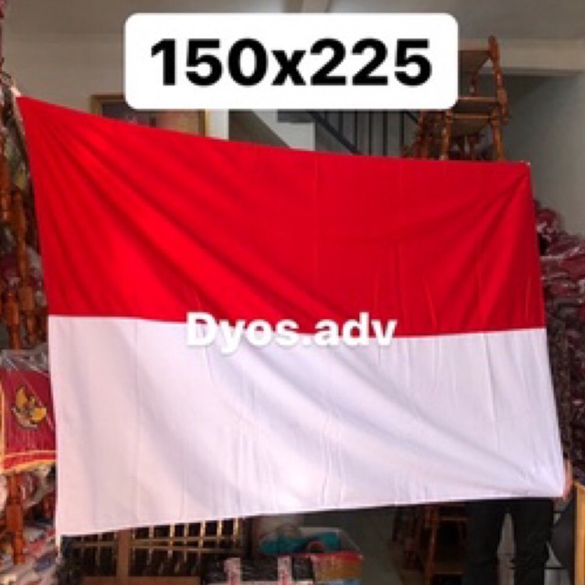 Bendera merah putih drill 150x225 bahan drill