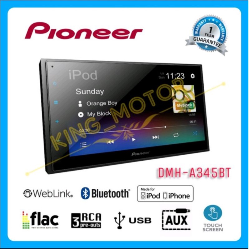 Head Unit 2-Din 6.8 inch Pioneer DMH-A345BT (GARANSI RESMI)