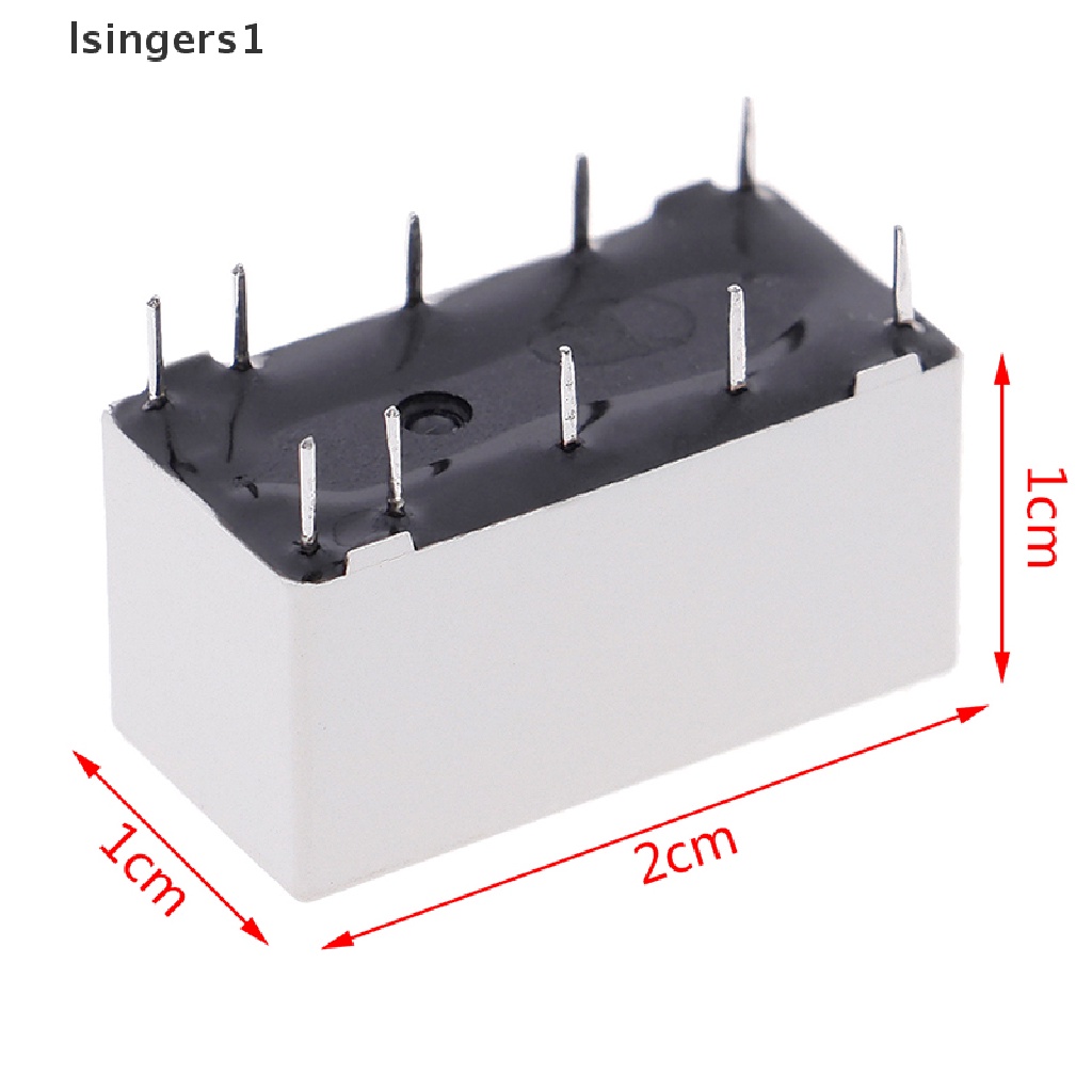 (lsingers1) Coil relay DPDT 30VDC 2A 1A 125VAC HFD2 / 005-S-L2 Real-D