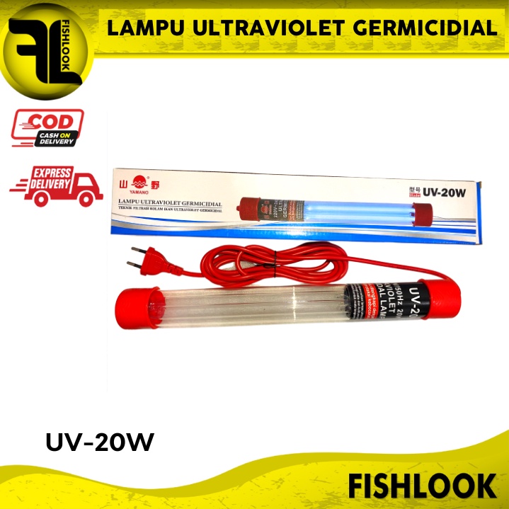 Lampu UV Celup Aquarium Kolam Yamano UV 20/30/40 Watt UV -LED UV TERBAIK