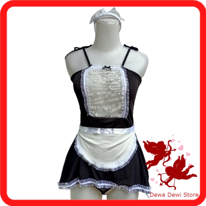 Sexy Lingerie Cosplay Maid Baju Kostum Seragam Maid CPM84009