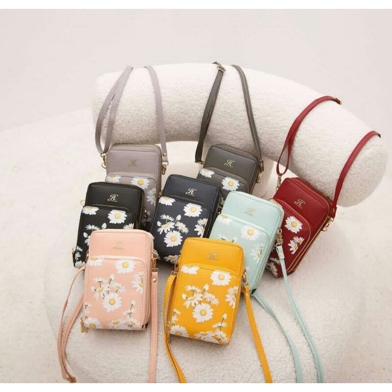 flora mini bag jimshoney/tas selempang wanita/pocket hp