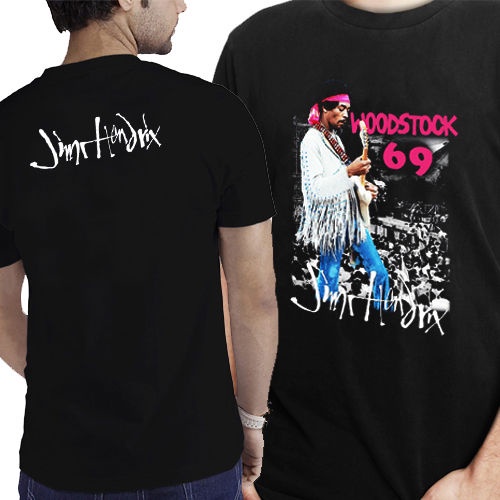 Kaos 2 Sisi Tshirt Jimmy Hendrix Woodstock 69