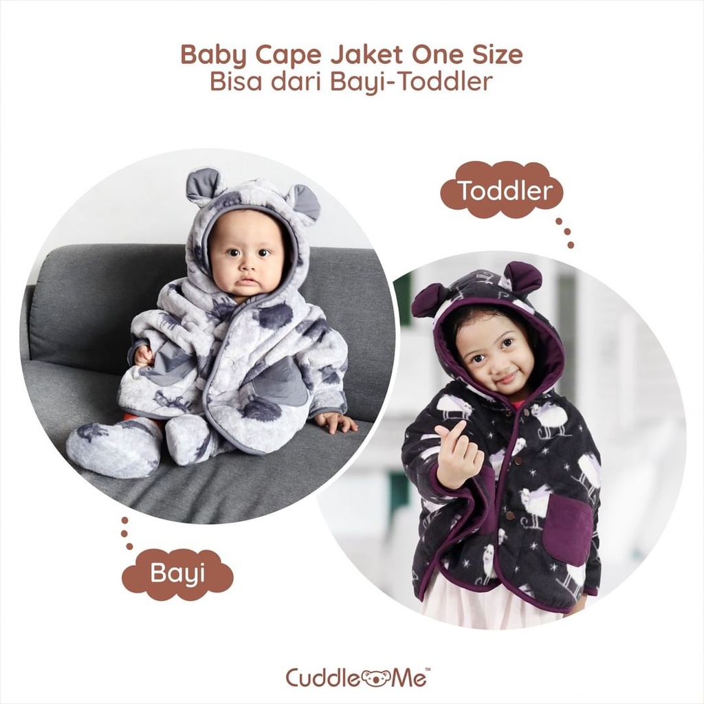 Cuddle Me - Baby Cape Multifunction Jacket - Jaket Bayi Bolak Balik