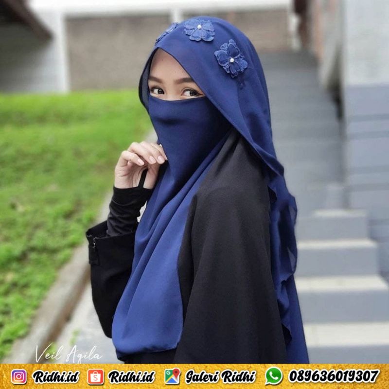 Cadar Niqab Butterfly Veil Bunga Sumayyah Toko Ridhi