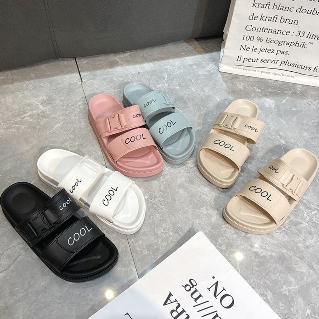 PROMO 10.10 PUNCAK ☀ACCBAYI☀ SF06 Sandal Wanita Cool Fashion Women Sandal / Sandal Fashion Wanita / Slip Sandal Cewek Sandal Import