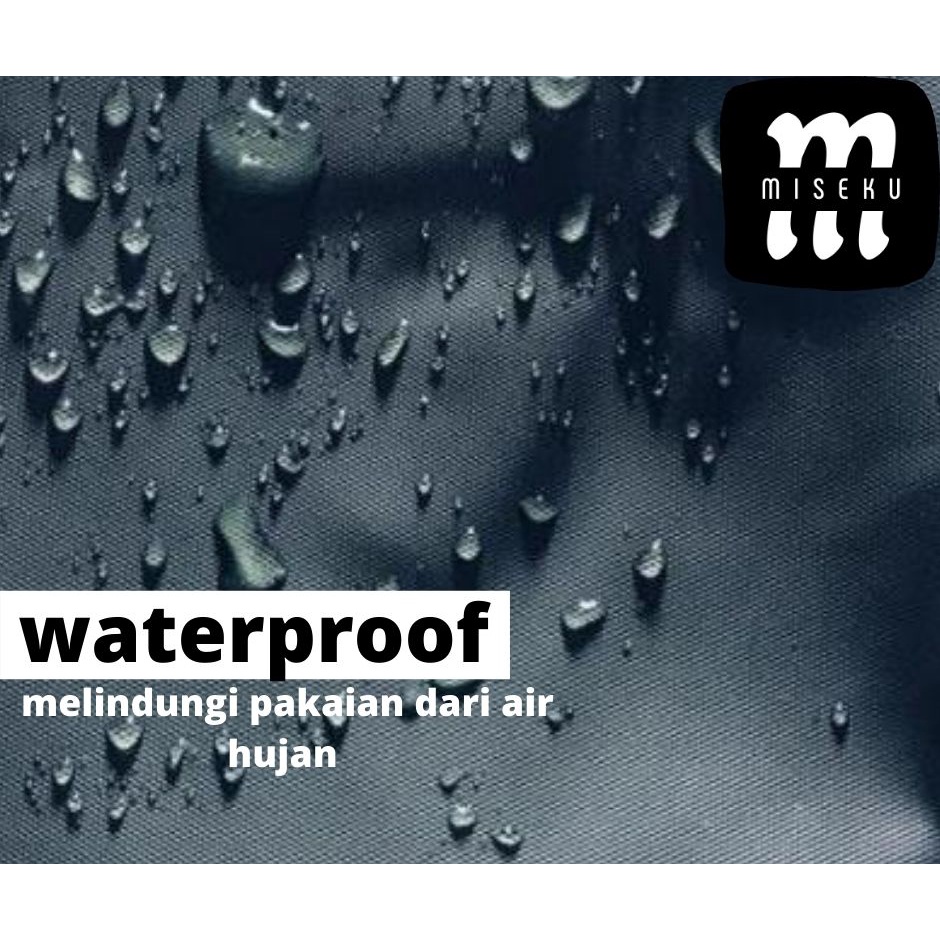 JAS HUJAN, RAINCOAT Pria Wanita Terbaik By MISEKU Anti Rembes HIJAU ARMY