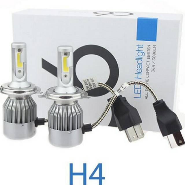 (2 PCS) Lampu mobil LED C6 H4 36W TERANG HEMAT ENEGRI TAHAN LAMA dengan Kipas / Headlamp / grandmax 