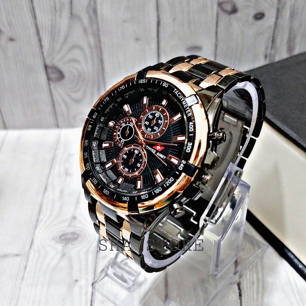 COD !!! JAM TANGAN PRIA TERLARIS///JAM TANGAN PRIA STAINLESS STEEL//JAM TANGAN PRIA TALI RANTAI//GRATIS BATERAI CADANGAN-1