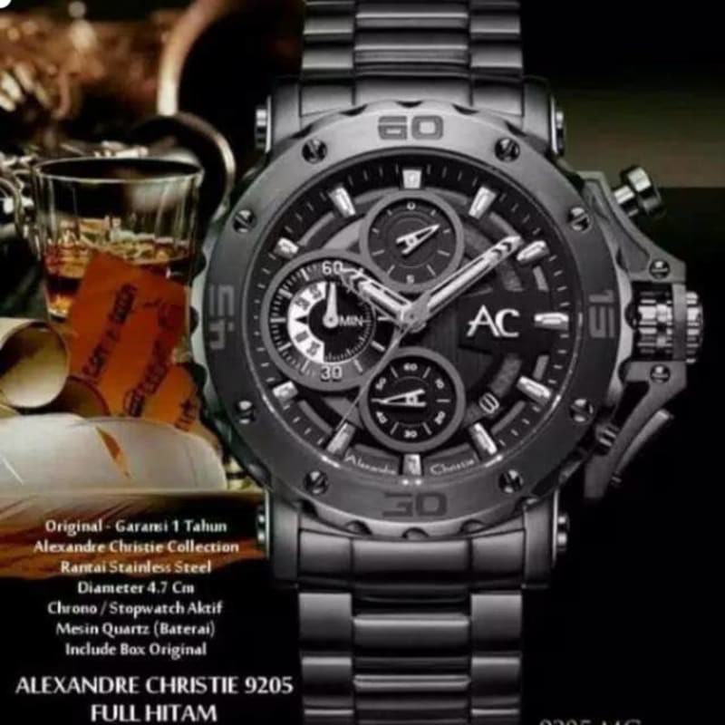 ALEXANDRE CHRISTIE AC 9205 COLECTION FULL BLACK ORIGINAL