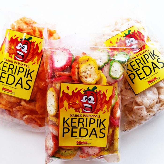 

Kerupuk Seblak Pedas Khas Bandung Odjolali Snack Murah