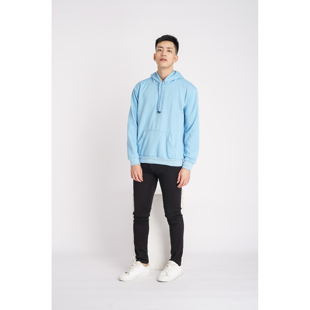 MUKZHOP - HOODIE POLOS TTL BIRU MUDA