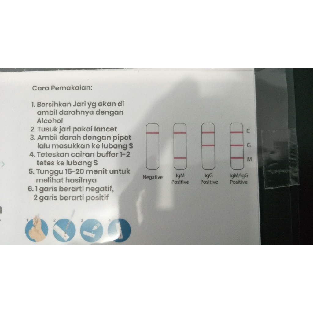 alatt rapid check kovid19 sample darah/antibodii 1 PCS komplate