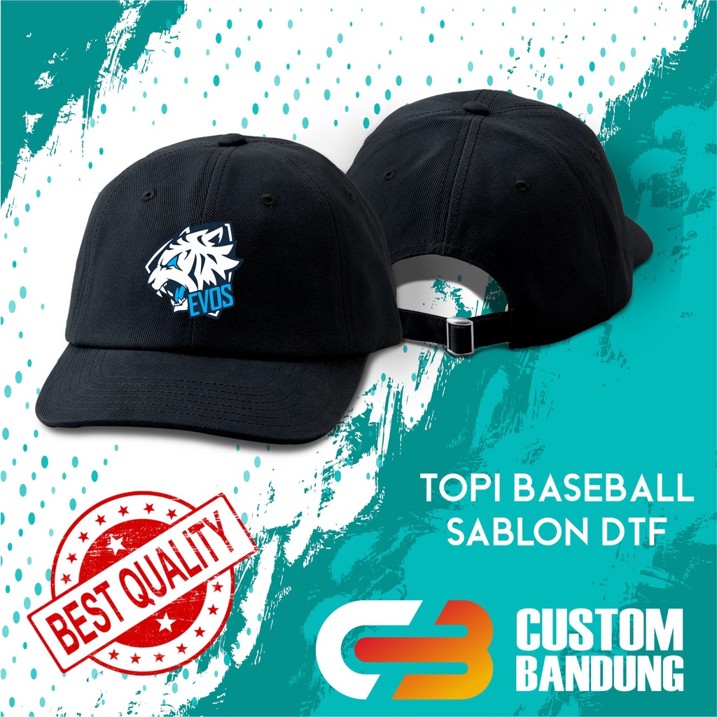 Topi Baseball EVOS ESPORT Pria Wanita Topi Cap Bisa Tulis Nama Bisa COD Original High Premium Quality