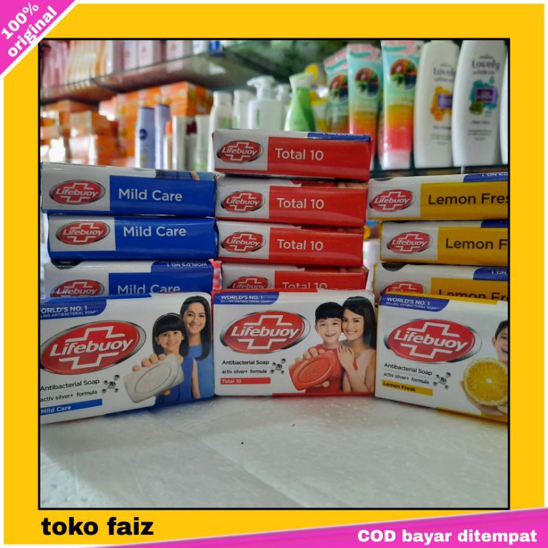 Sabun Mandi Lifebuoy Anti Bactrial soap activ silver + formula