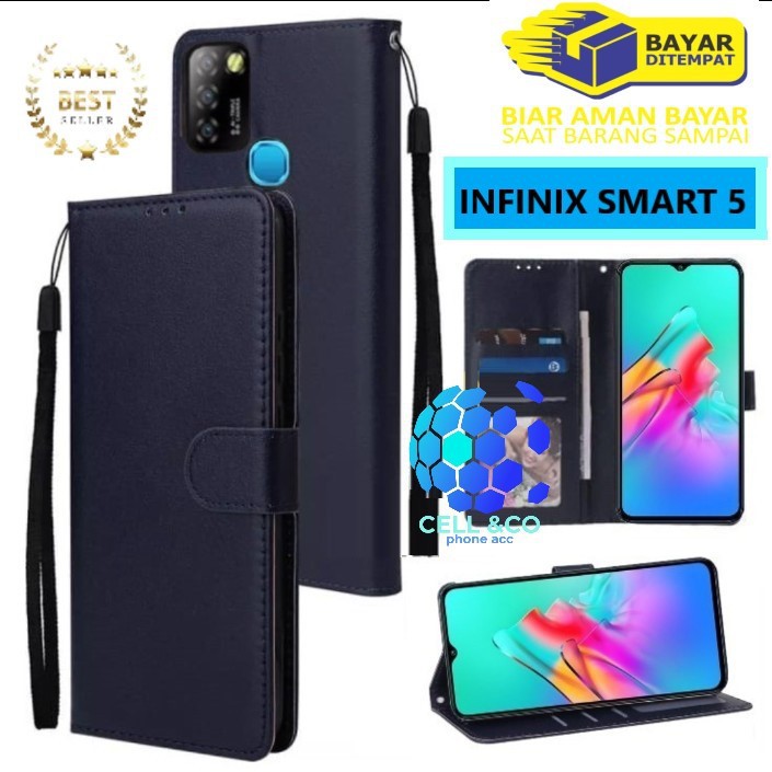 Flip cover INFINIX SMART 5 Flip case buka tutup kesing hp casing hp flip case leather wallet