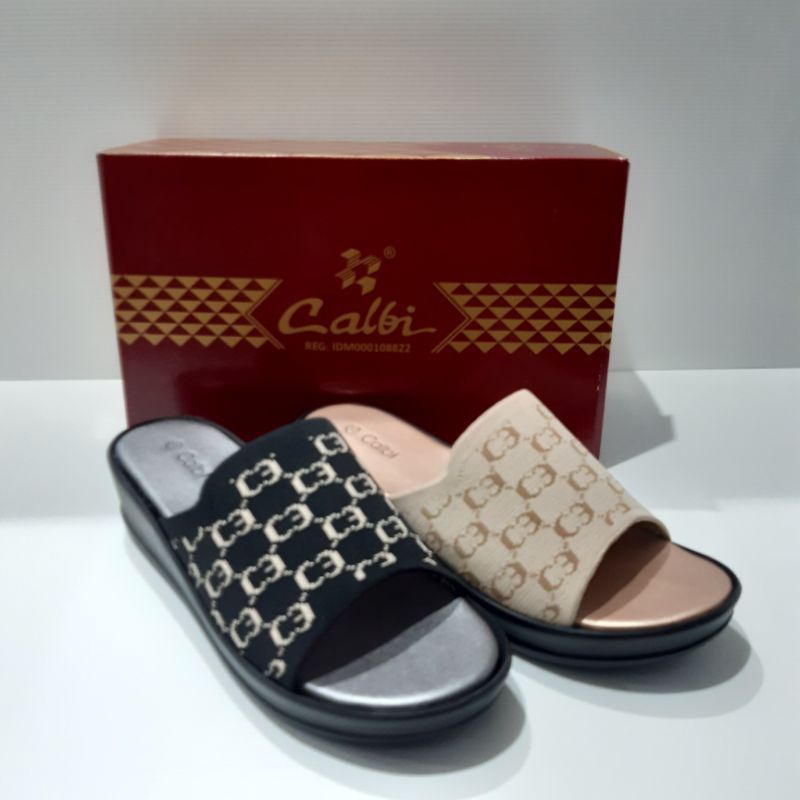 Calbi sandal wedges wanita model TERBARU RZ.1915 ukuran 36-40.original calbi 100 % ORI.