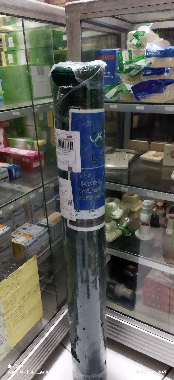 Kawat Ayakan 1/4x90 Hijau - Kawat Ram - Kawat Loket - Kawat Kandang