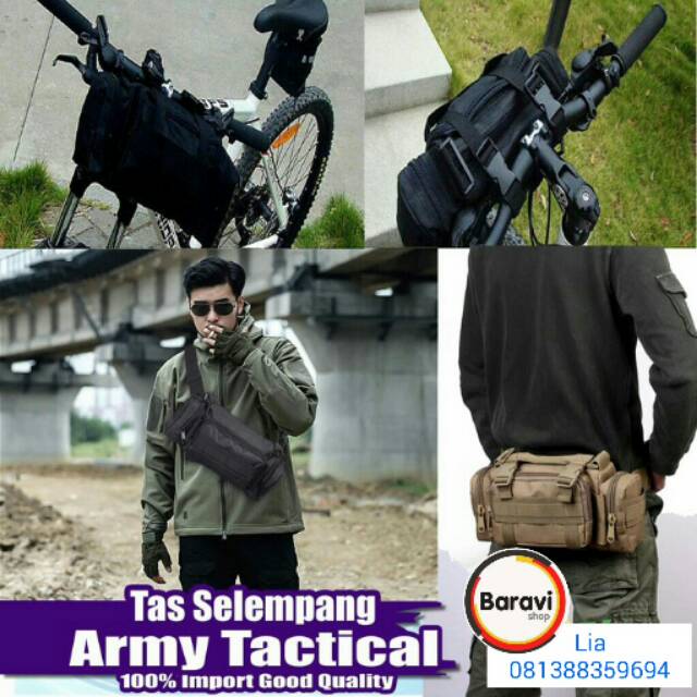 TAS SELEMPANG MULTIFUNGSI TACTICAL ARMY ANTI AIR IMPORT HIGH QUALITY