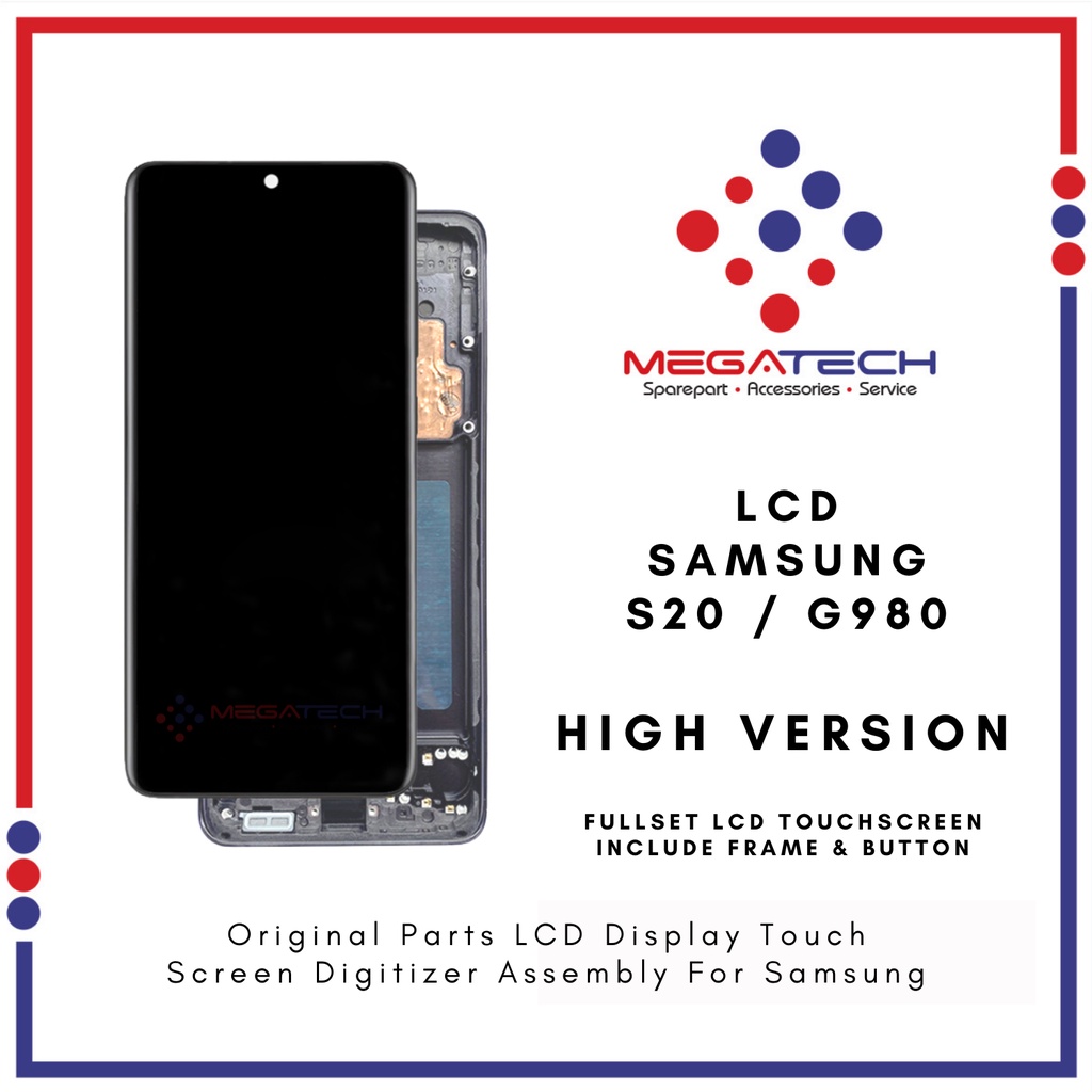 LCD Samsung S20 / G980 Include Frame Fullset Touchscreen - ORI