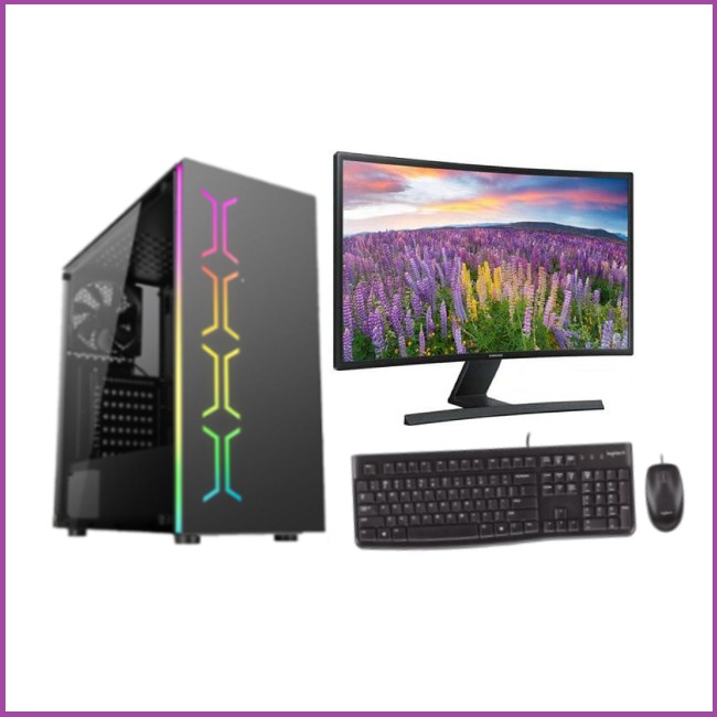 PC Gaming lengkap i5 12400F / GTX 750Ti 4GB / DDR 16 GB / SSD 240 GB / LED 24 Samsung